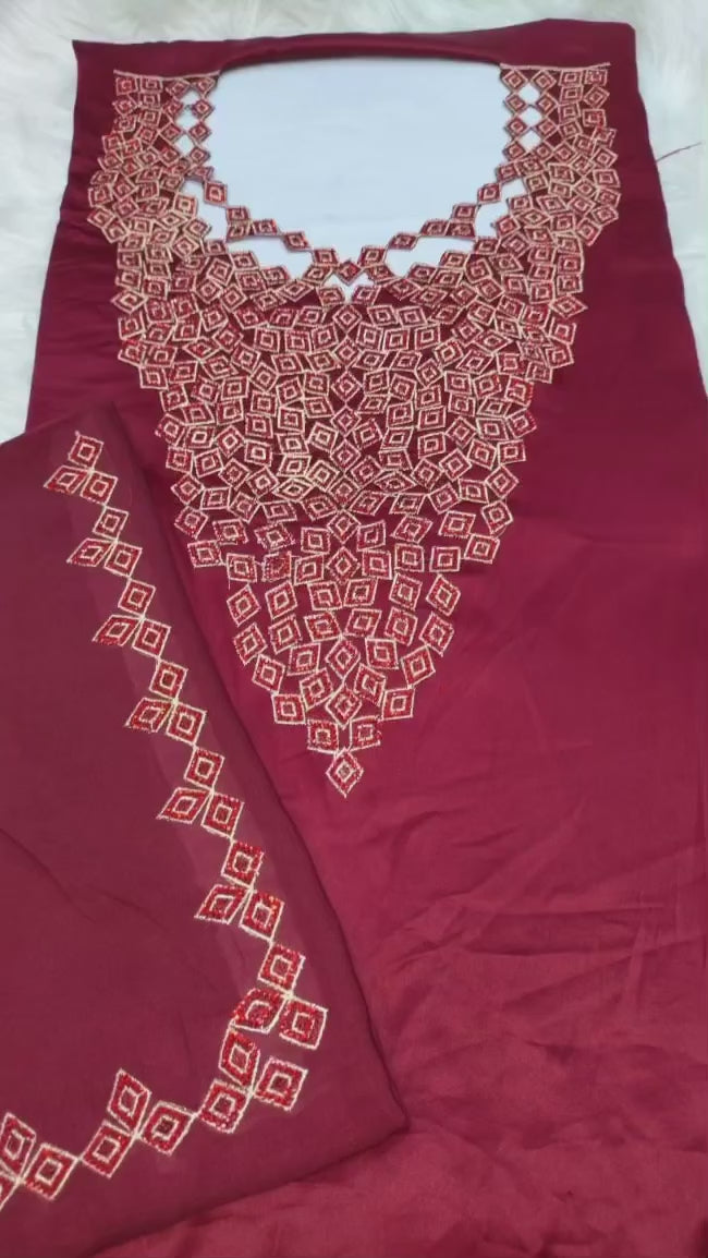 Mokhawar Sada Embroidery
